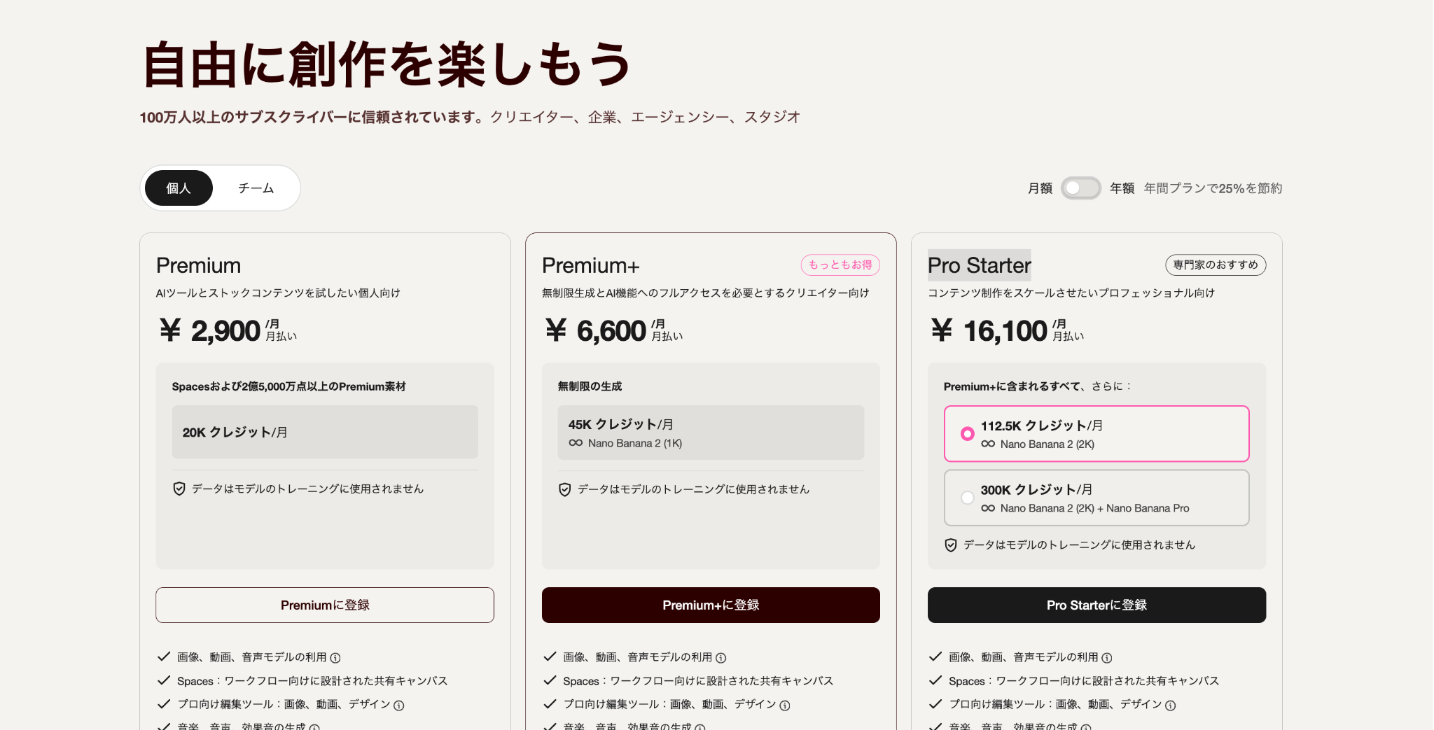 Magnific AI料金プラン