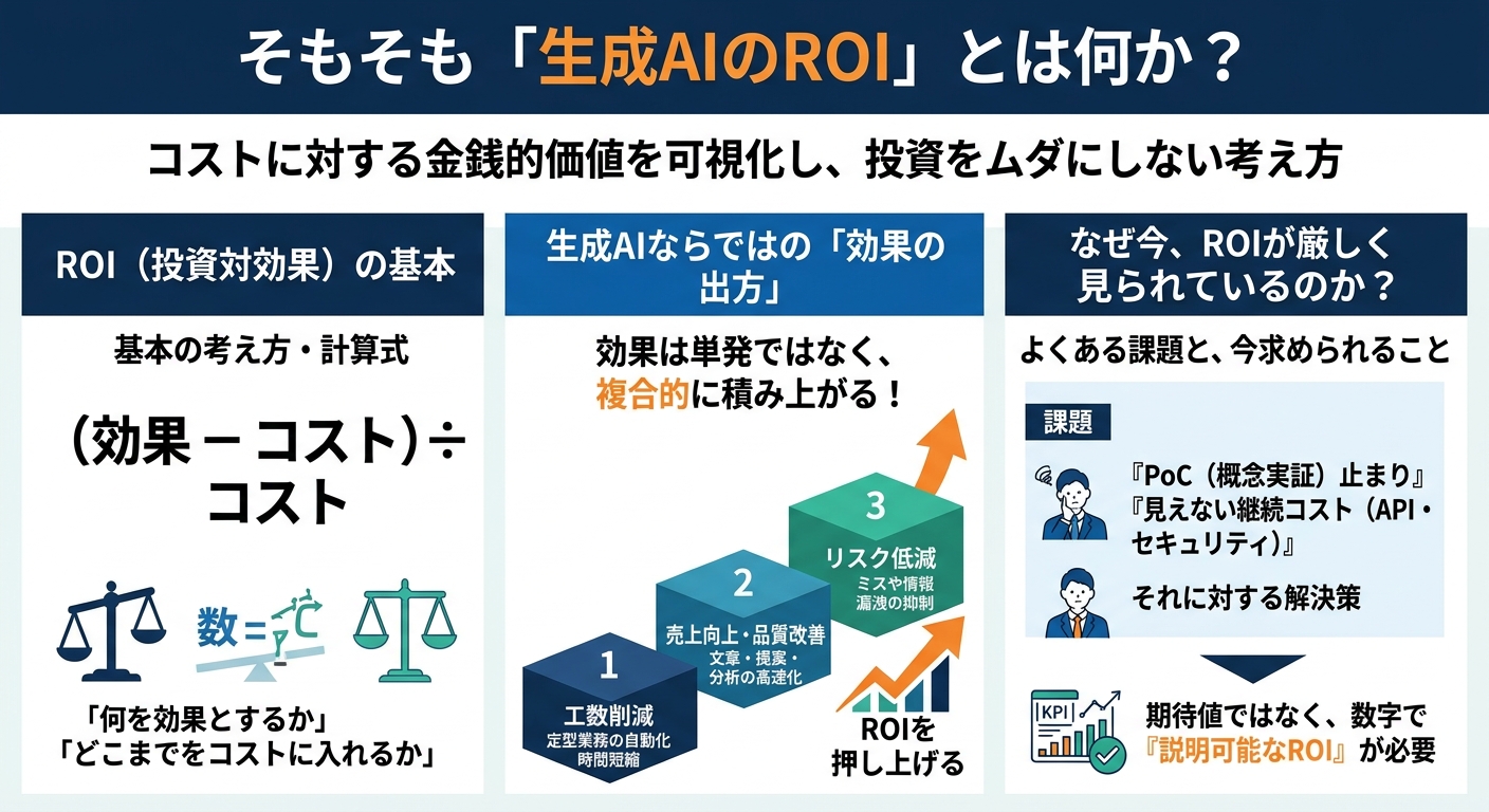 そもそも「生成AIのROI」とは何か?