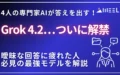 Grok 4.2 解禁 4人 専門家 AI 答え 出す 曖昧 回答 疲れた 人 必見 最強 モデル 解説