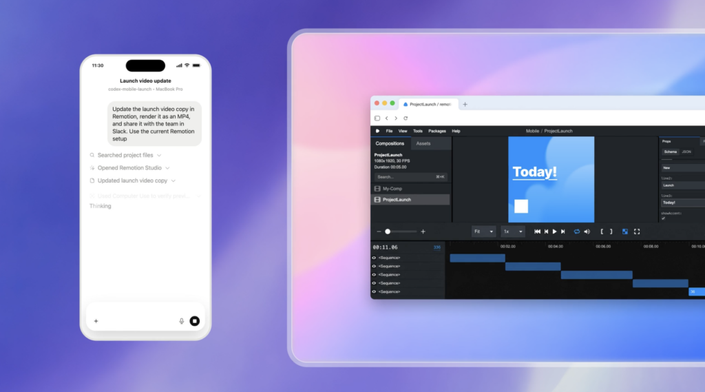 Codexをモバイルで使う図