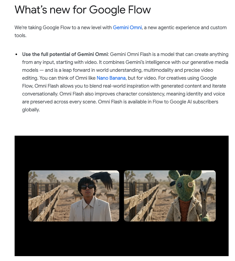 Google FlowのOmni Flash