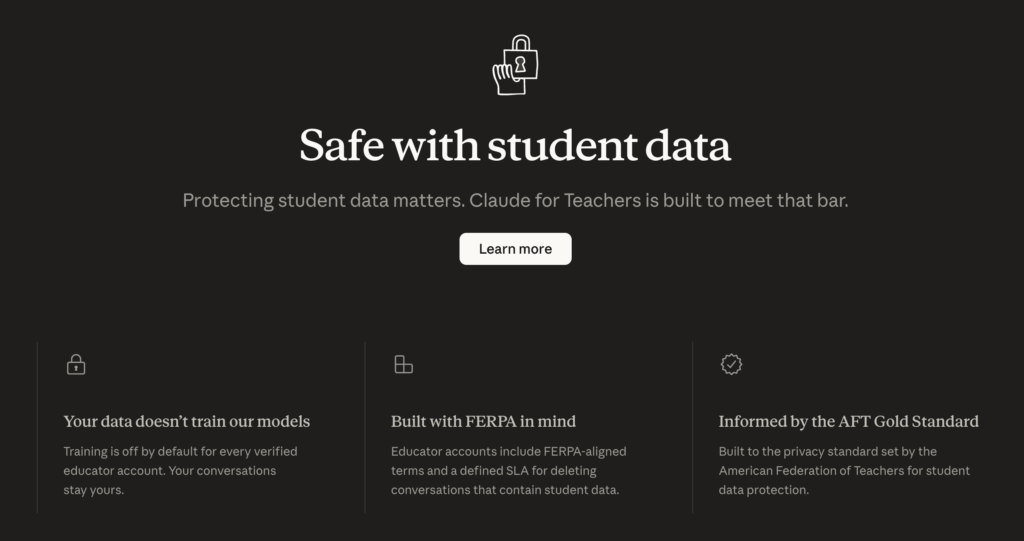 Claude for Teachersの安全性・制約